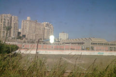 Buildings as seen from train between Cairo and Alexandria