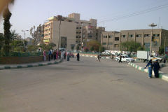 A street in Al Faiyum in Egypt