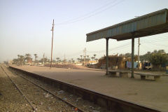 Train station between Al Faiyum and Al Wasta in Egypt.
