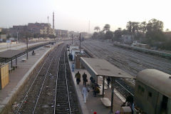 Train station Al Wasta in Egypt