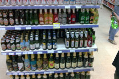 Drinks without alcohol in a store in Cairo Egypt