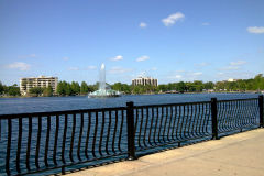 Lake in the center of Orlando, Florida, USA