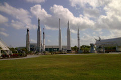 Different rockets at Kennedy Space Center, Florida, USA