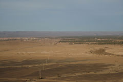 Desert Landscape on the road between Ouarzazate and Mhamid in Morocco