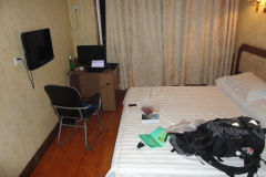 A cheap hotel room in Xingcheng, China