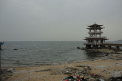 Pagoda temple at the beach of Xingcheng, Liaoning, China
