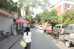 A street scene in Tianjin, China