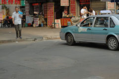 A street scene in Jinan, China