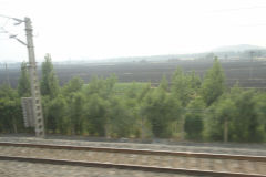 View from the train between Jinan and Nanjing in China