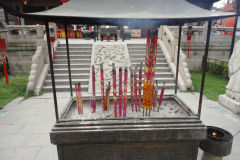 Incense sticks at a temple in Nanjing, China