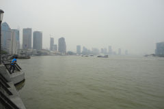 Huangpu River as seen from The Bund in Shanghai, China