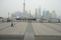 Pudong as seen from The Bund in Shanghai, China