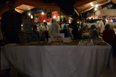 Food at the Jemaa el.Fnaa in Marrakech, Morocco
