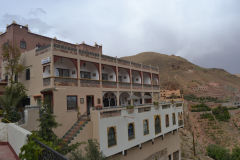 A hotel near the Dades Gorge in the Atlas near Boumalne, Morocco