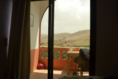 View from a hotel room around Dades Gorge near Boumalne, Morocco
