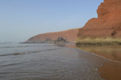 At the beach of Legzira near Sidi Ifni in Morocco