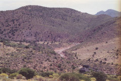 Landscape at the Tizi-n-Test pass between Marrakesh and Taroudannt, Morocco