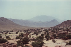 Landscape east of Tafraoute in the Anti Atlas, Morocco