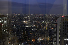 Tokyo in the dark in Tokyo, Japan