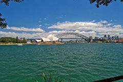 Opera House and Harbour Bridge taken from the Botanical Garden in Sydney, Australia