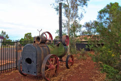 Old mining equipment in Newman, Western Australia