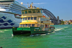 A ferry at Circular Quay, Sydney, Australia