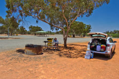 A rest stop near Shark Bay in Western Australia