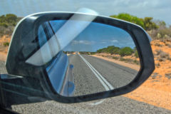 Empty road in the Outback at Shark Bay, Western Australia