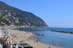 Moneglia Beach near Cinque Terre in Italy