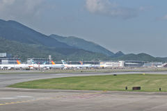 Planes at the Hong Kong Airport