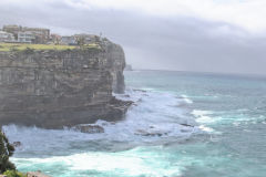 Cliffs to the Tasman Sea at South Head Sydney, Australia