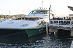 A ferry  at Watsons Bay at South Head, Sydney, Australia