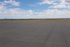 The very small Airport of Windhoek in Namibia