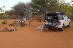 Porcupine camp site near Kamanjab in Namibia