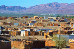 Buidlings in Aussenkehr in Namibia, close to the border of South Africa