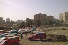 A market near the train station in Al Fayyum Egypt