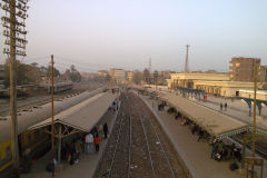 Train station Al Wasta in Egypt