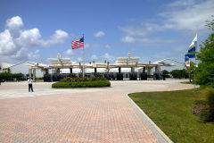Entrance of the Kennedy Space Center, Florida, USA
