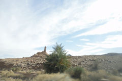 Desert Landscape on the road between Ouarzazate and Mhamid in Morocco