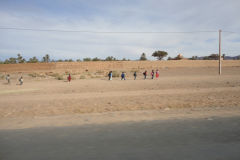 Desert Landscape on the road between Ouarzazate and Mhamid in Morocco