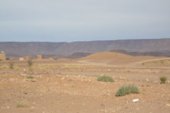 Desert Landscape on the road between Ouarzazate and Mhamid in Morocco