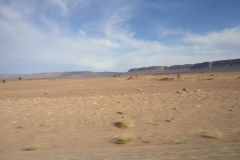 Desert Landscape on the road between Ouarzazate and Mhamid in Morocco