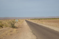 Desert Landscape on the road between Ouarzazate and Mhamid in Morocco