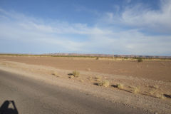 Desert Landscape on the road between Ouarzazate and Mhamid in Morocco