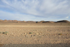 Desert Landscape on the road between Ouarzazate and Mhamid in Morocco