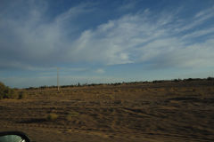 Desert Landscape on the road between Ouarzazate and Mhamid in Morocco