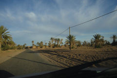 Desert Landscape on the road between Ouarzazate and Mhamid in Morocco