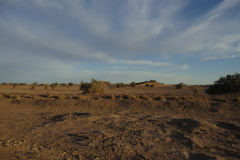 Desert Landscape on the road between Ouarzazate and Mhamid in Morocco