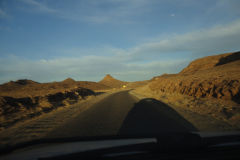 Desert Landscape on the road between Ouarzazate and Mhamid in Morocco