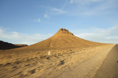 Desert Landscape on the road between Ouarzazate and Mhamid in Morocco